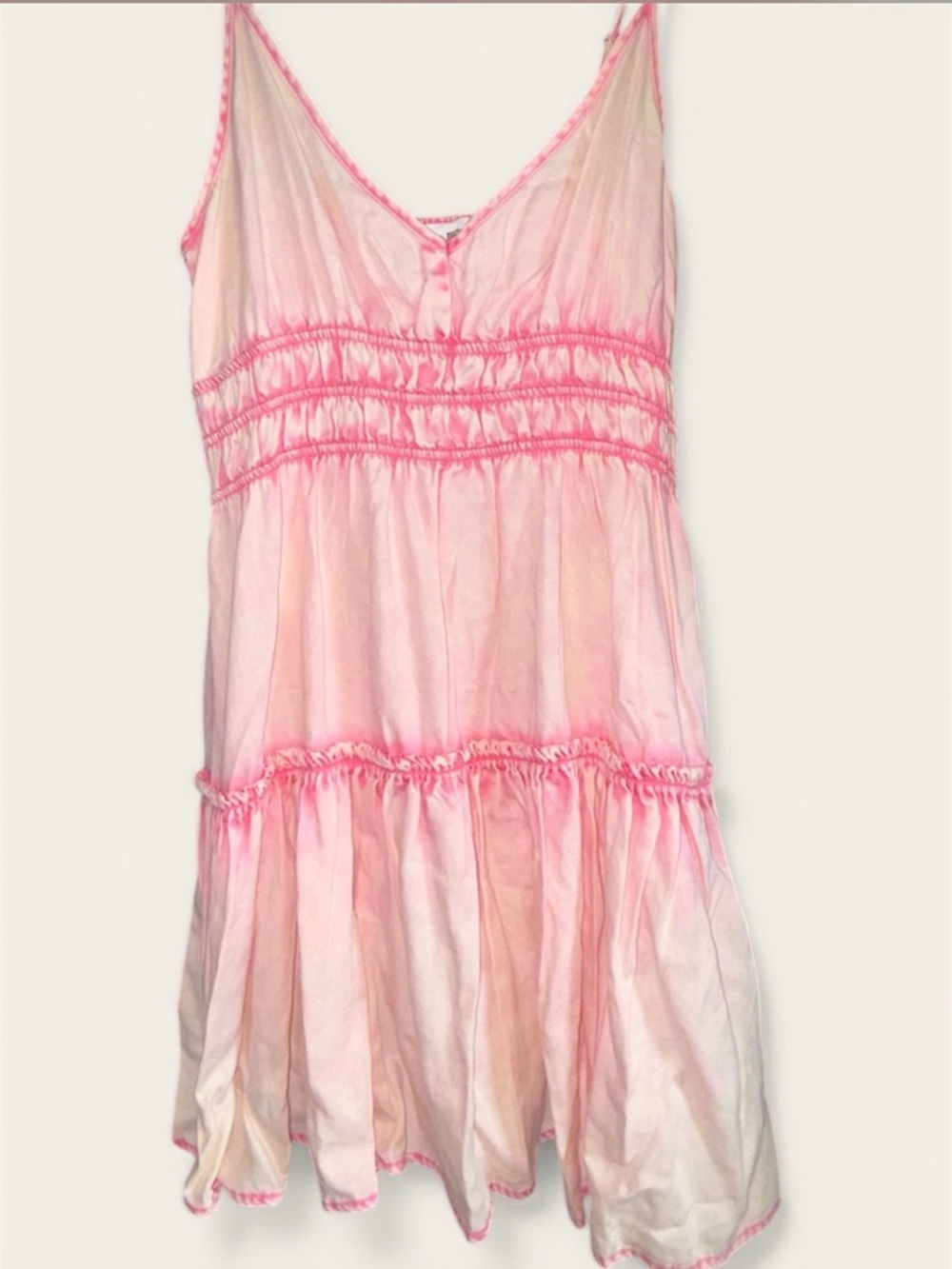 day + moon Pink Tie-Dye Dress